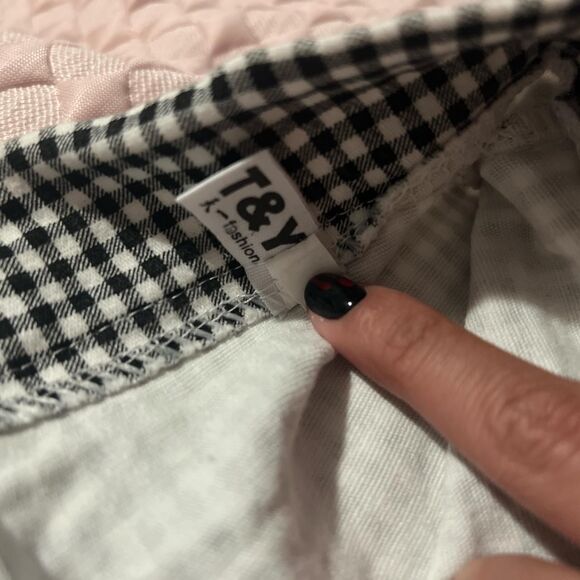 Black and White Gingham Mini Skirt - Picture 5 of 5
